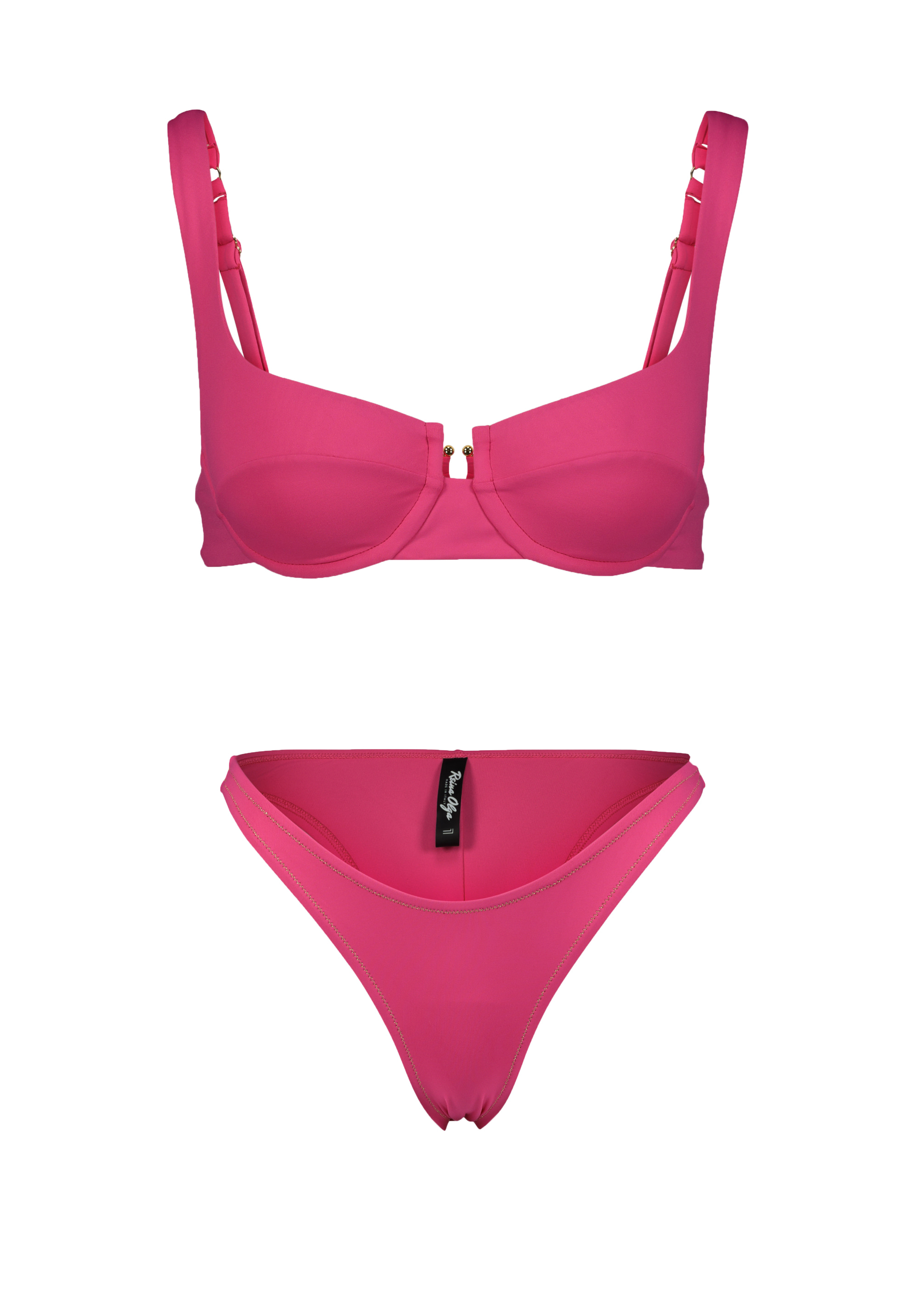 Brigitte Hot-Pink Bikini Set - Reina Olga